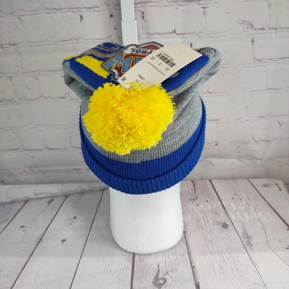 Paw Patrol Nickelodeon Unisex Kids Beanie Hat Toboggan One Sz Blue Gray Yellow